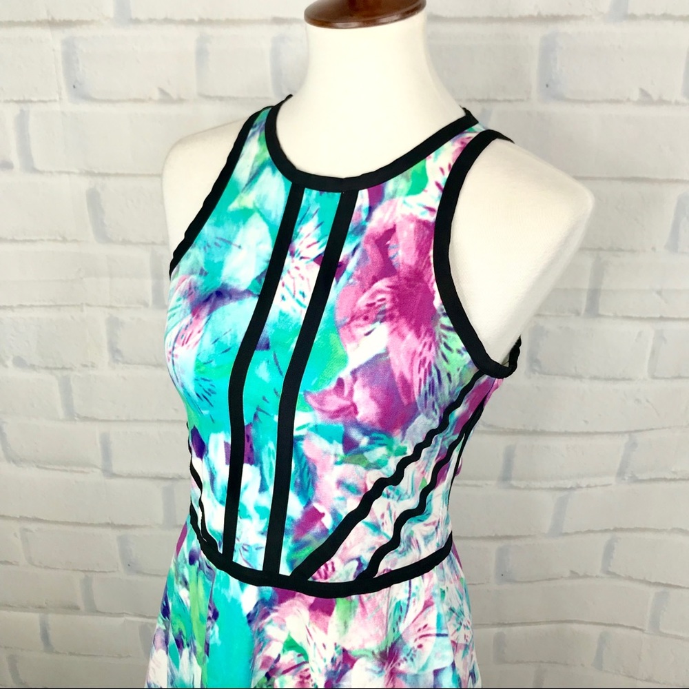 P A R K E R : “Shelby” Printed Contrast Dress View 4